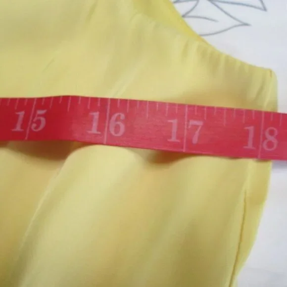 SAM EDELMAN Sleeveless Tiered Blouson Dress-Size 10-Banana NWT - Picture 10 of 14